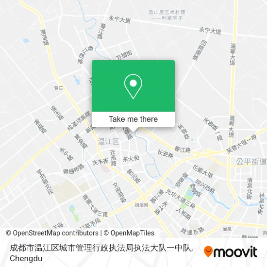 成都市温江区城市管理行政执法局执法大队一中队 map