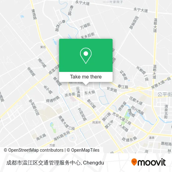 成都市温江区交通管理服务中心 map