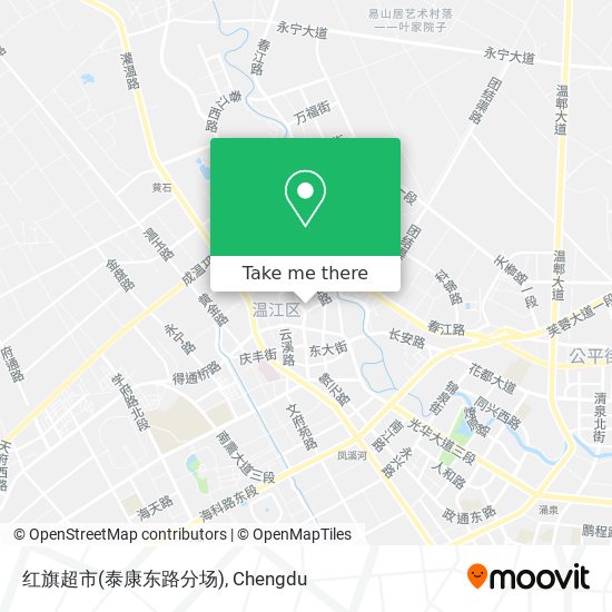 红旗超市(泰康东路分场) map