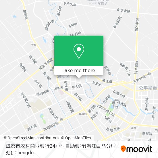 成都市农村商业银行24小时自助银行(温江白马分理处) map