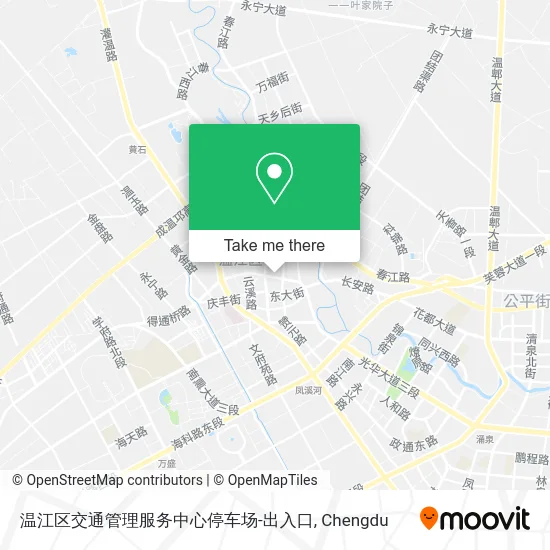 温江区交通管理服务中心停车场-出入口 map