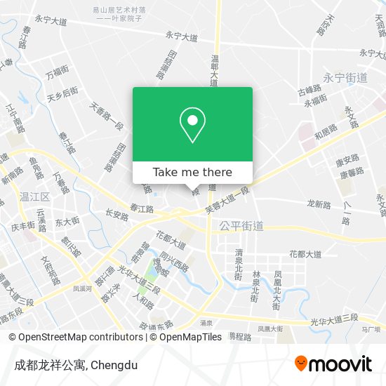 成都龙祥公寓 map