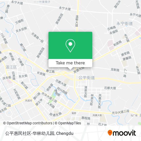 公平惠民社区-华林幼儿园 map