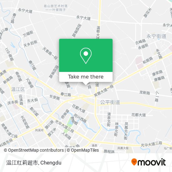 温江红莉超市 map