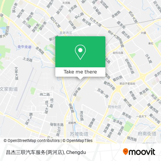 昌杰三联汽车服务(两河店) map