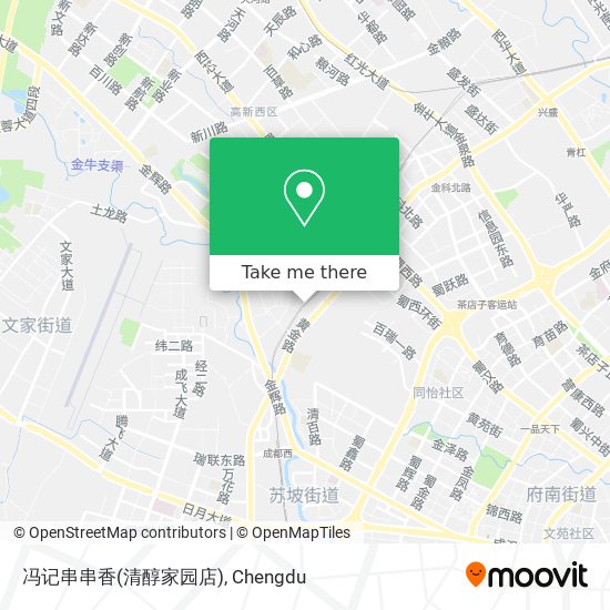 冯记串串香(清醇家园店) map
