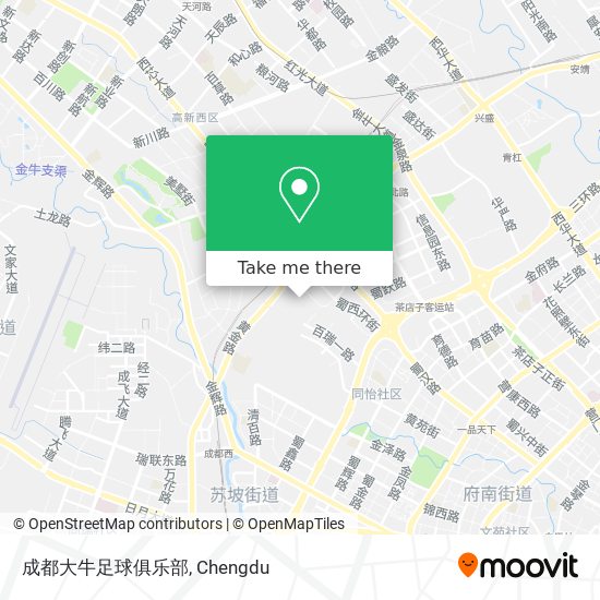 成都大牛足球俱乐部 map