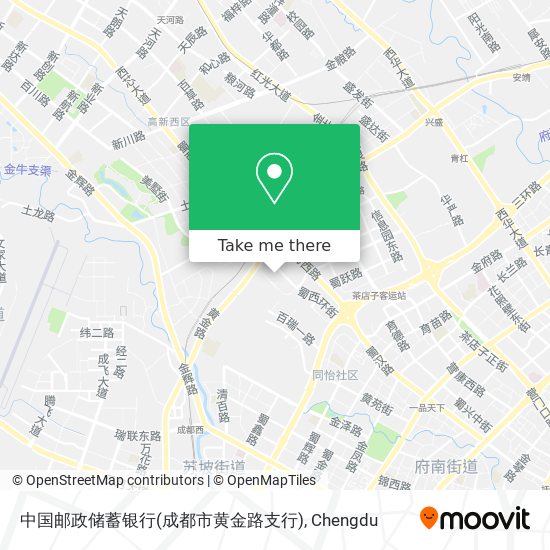 中国邮政储蓄银行(成都市黄金路支行) map