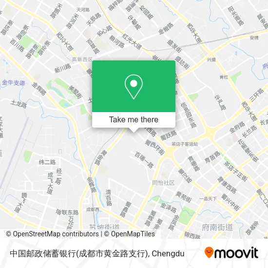 中国邮政储蓄银行(成都市黄金路支行) map