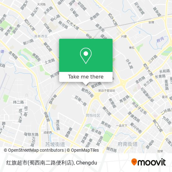 红旗超市(蜀西南二路便利店) map