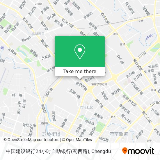 中国建设银行24小时自助银行(蜀西路) map