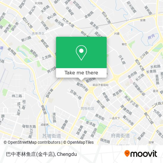 巴中枣林鱼庄(金牛店) map