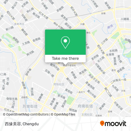 西缘美容 map