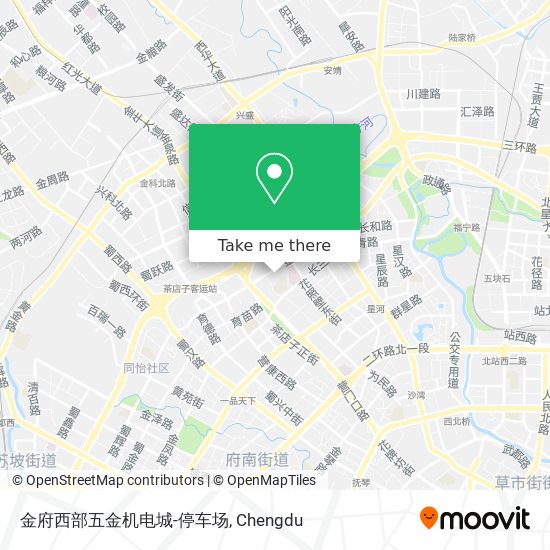 金府西部五金机电城-停车场 map
