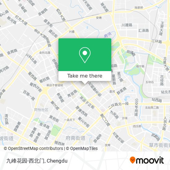 九峰花园-西北门 map
