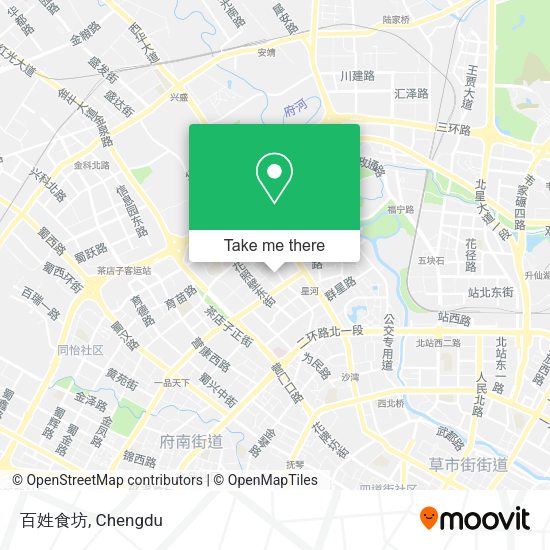 百姓食坊 map