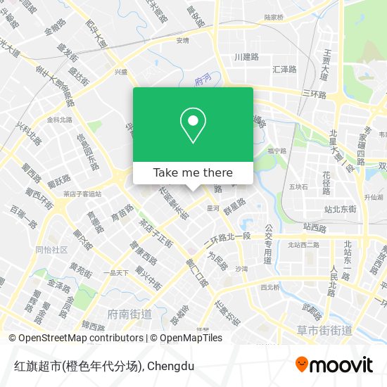 红旗超市(橙色年代分场) map