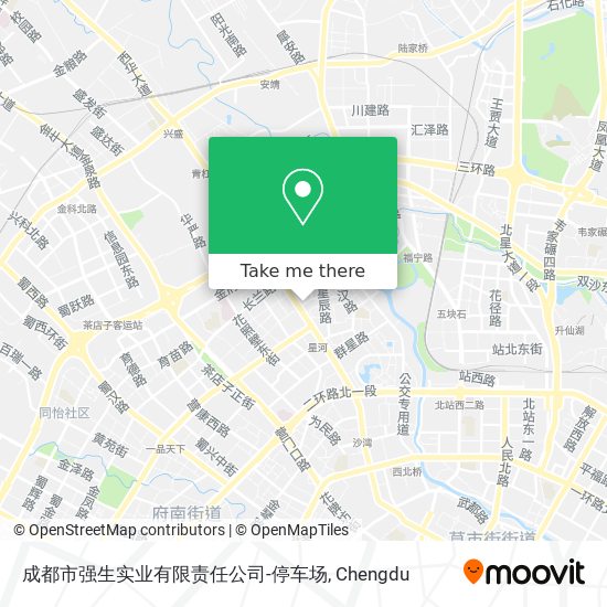 成都市强生实业有限责任公司-停车场 map