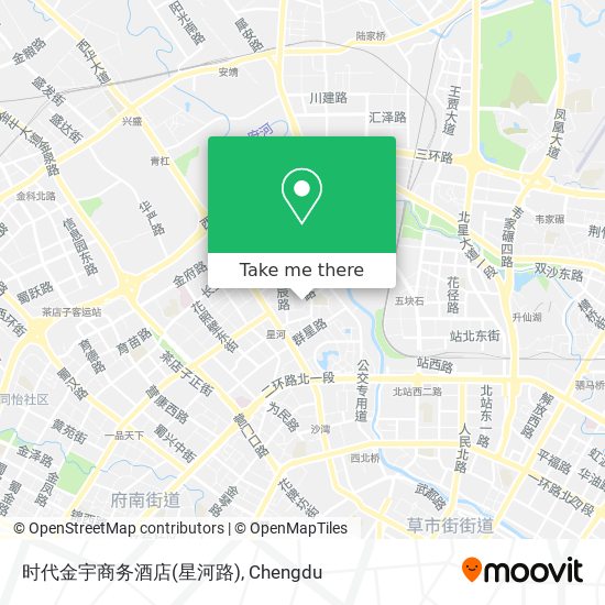 时代金宇商务酒店(星河路) map