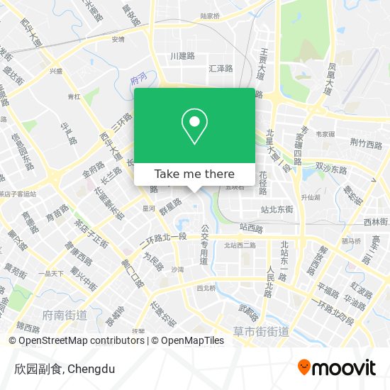 欣园副食 map
