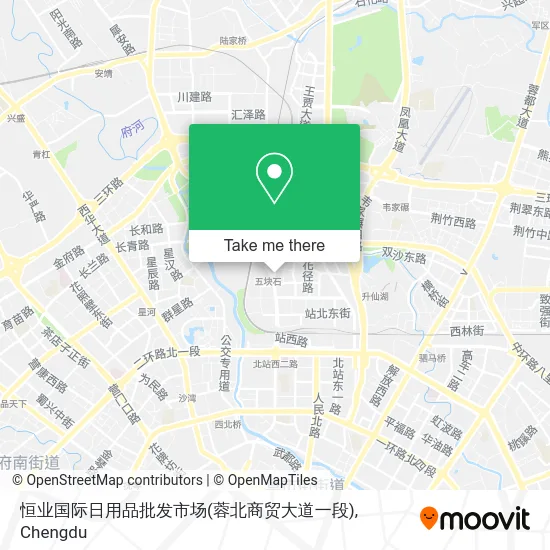 恒业国际日用品批发市场(蓉北商贸大道一段) map