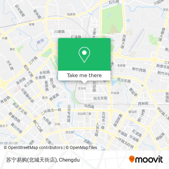 苏宁易购(北城天街店) map