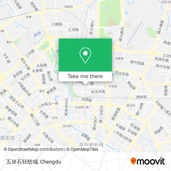 五块石轻纺城 map