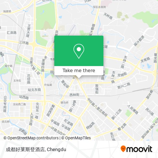 成都好莱斯登酒店 map