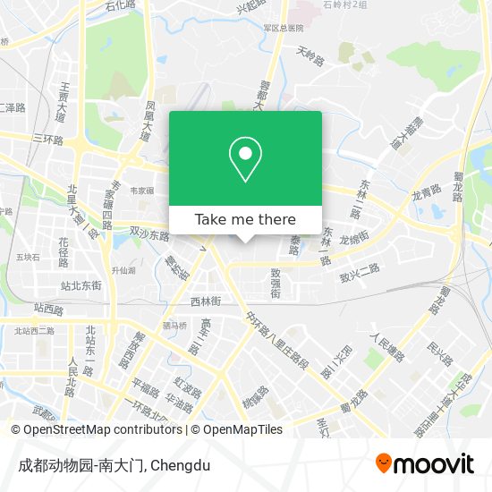 成都动物园-南大门 map