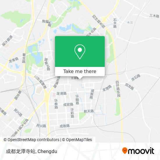 成都龙潭寺站 map