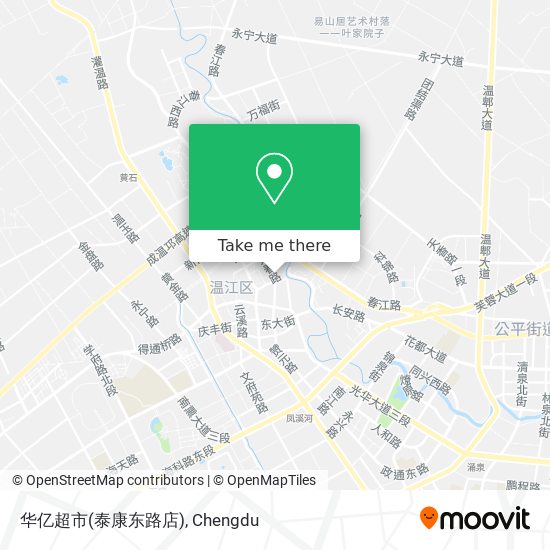 华亿超市(泰康东路店) map