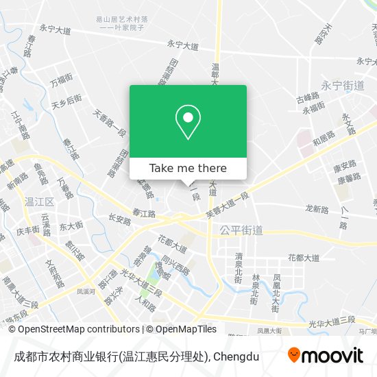 成都市农村商业银行(温江惠民分理处) map