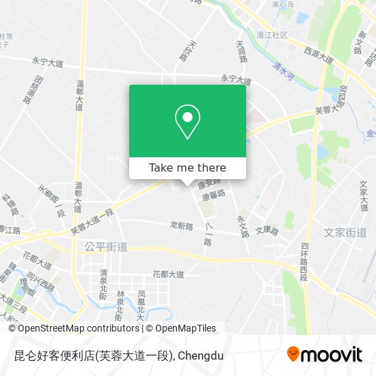 昆仑好客便利店(芙蓉大道一段) map
