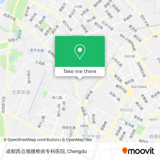 成都西点颈腰椎病专科医院 map