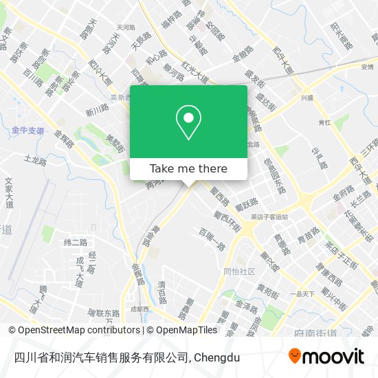 四川省和润汽车销售服务有限公司 map