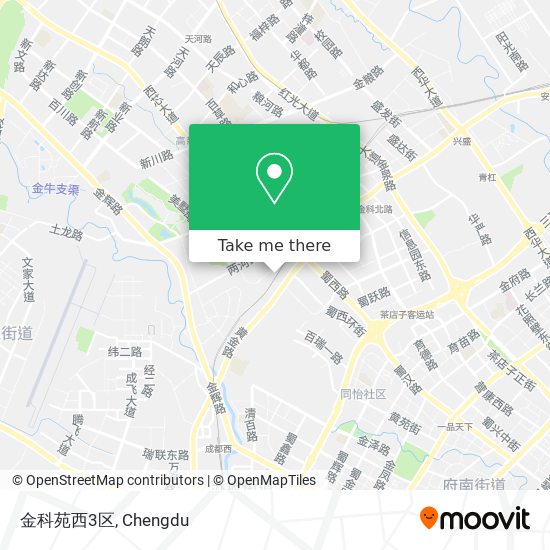 金科苑西3区 map