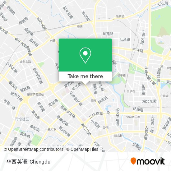 华西英语 map