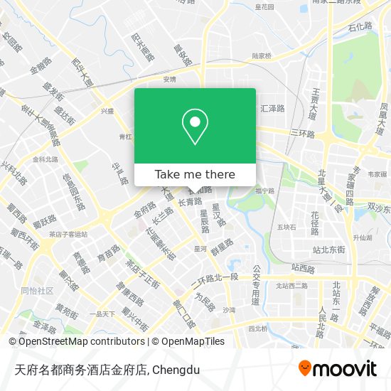 天府名都商务酒店金府店 map