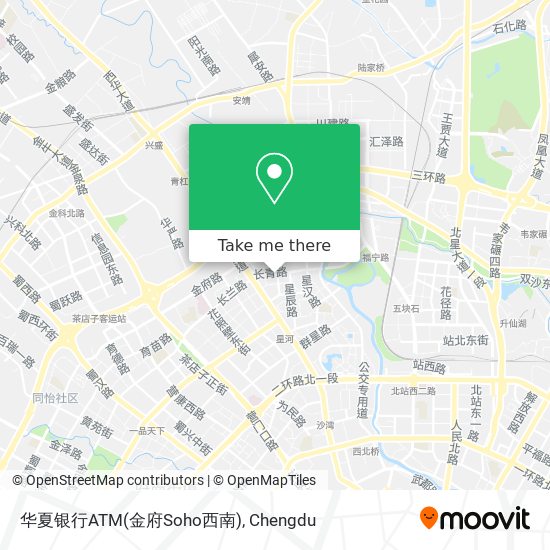 华夏银行ATM(金府Soho西南) map
