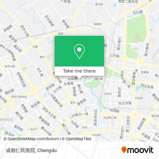 成都仁民医院 map