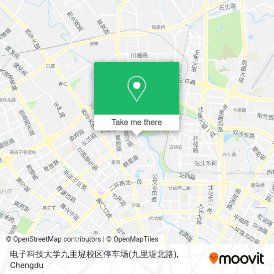 电子科技大学九里堤校区停车场(九里堤北路) map