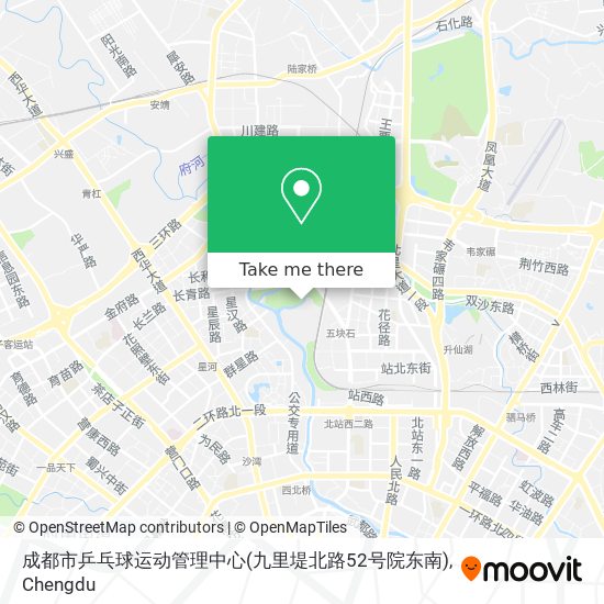 成都市乒乓球运动管理中心(九里堤北路52号院东南) map
