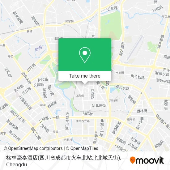 格林豪泰酒店(四川省成都市火车北站北北城天街) map