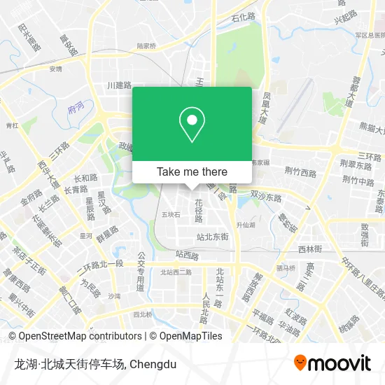 龙湖·北城天街停车场 map