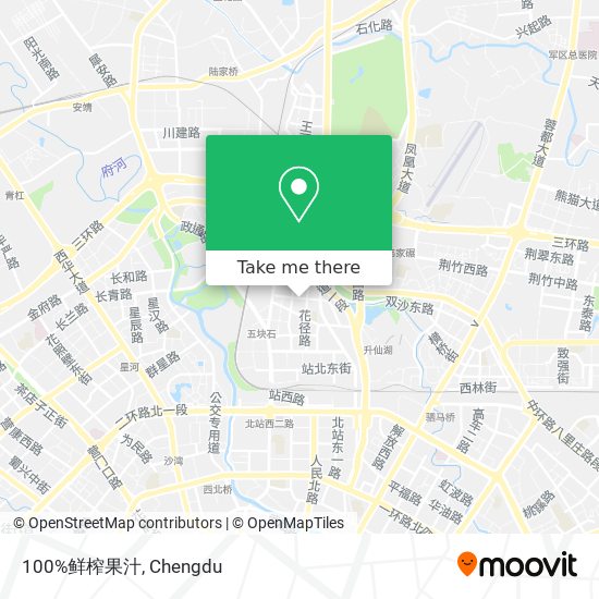 100%鲜榨果汁 map