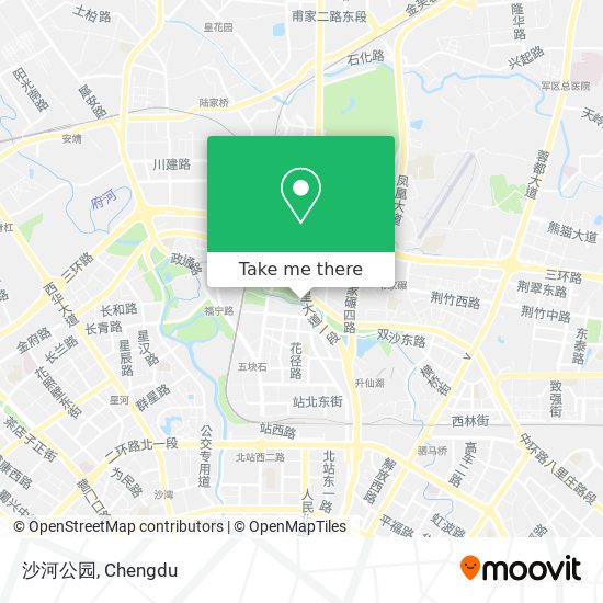 沙河公园 map