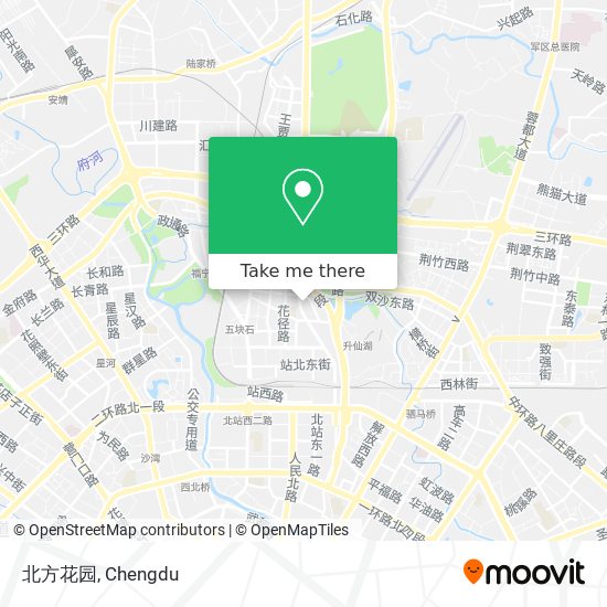 北方花园 map