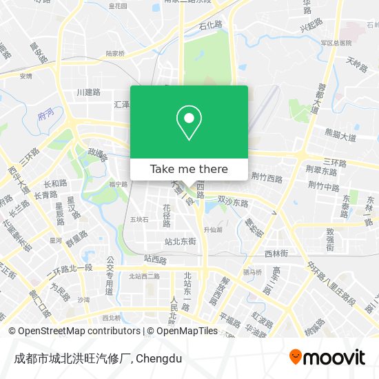 成都市城北洪旺汽修厂 map
