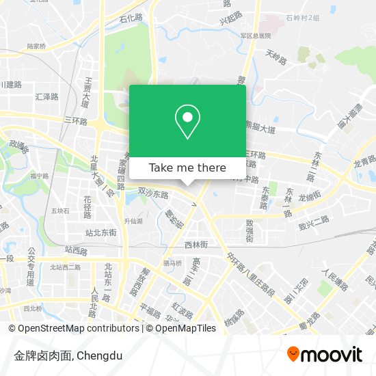 金牌卤肉面 map