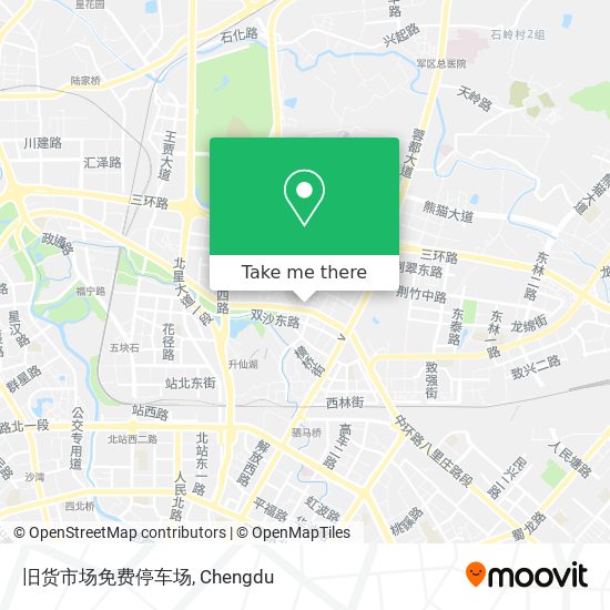旧货市场免费停车场 map